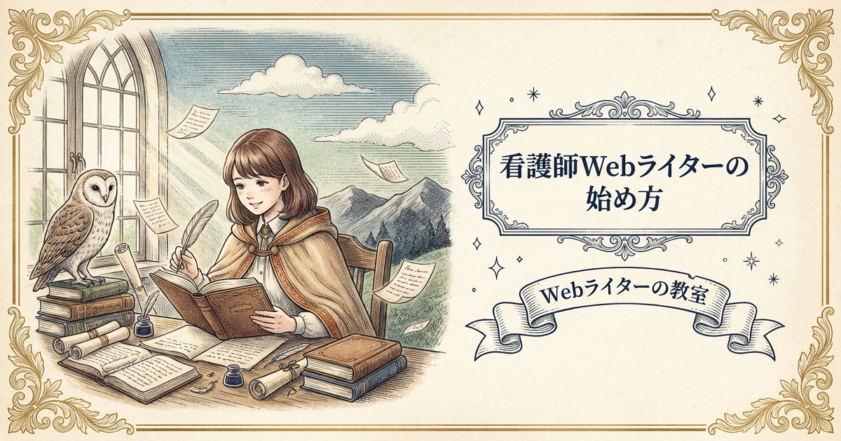 看護師Webライターの始め方は？医療経験を活かす案件の探し方の解説イメージ