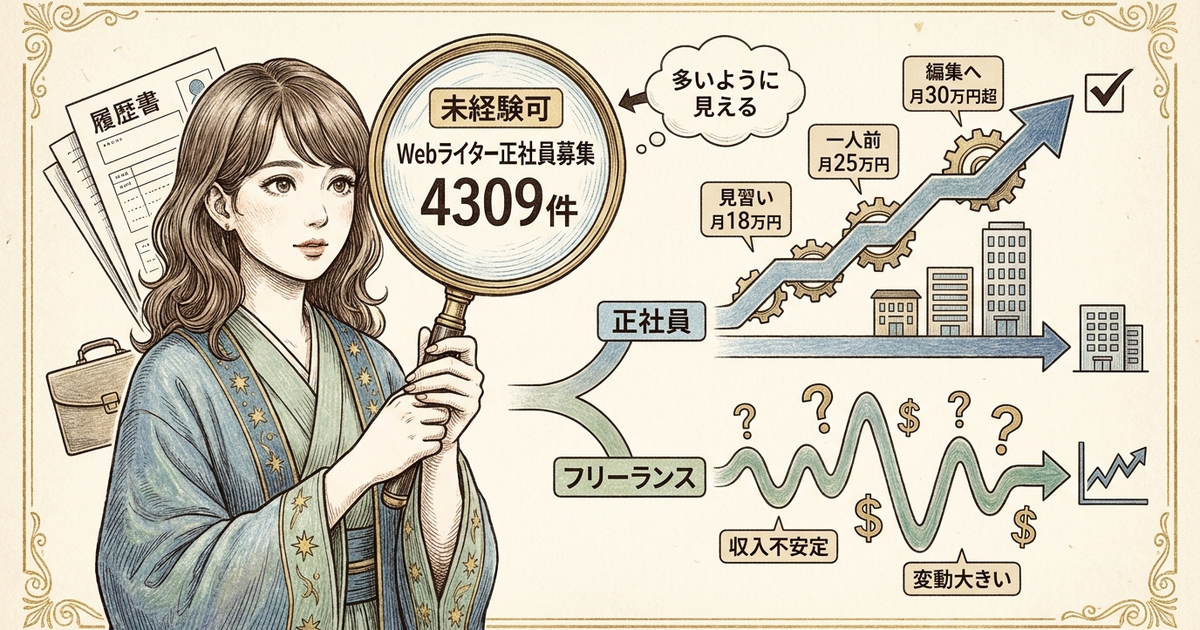未経験からWebライター正社員に転職する前に知っておくべき現実