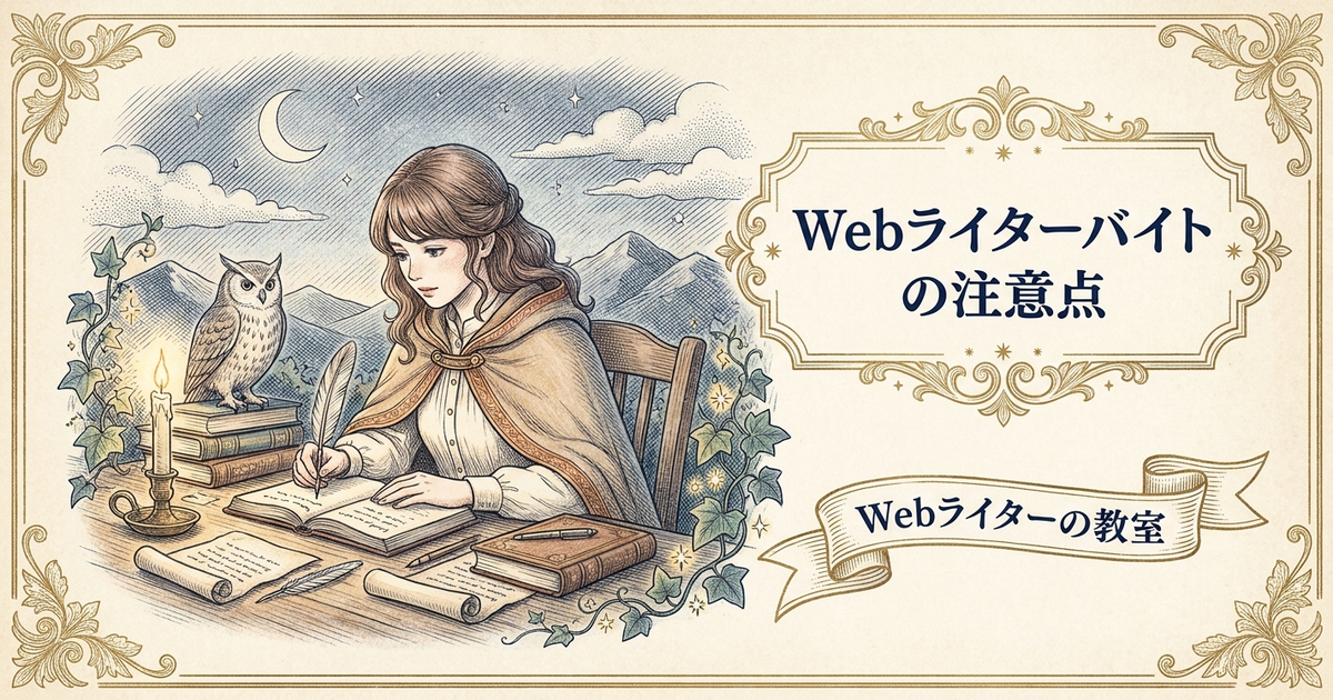 Webライターアルバイトの始め方は？在宅バイトの探し方と注意点の解説イメージ