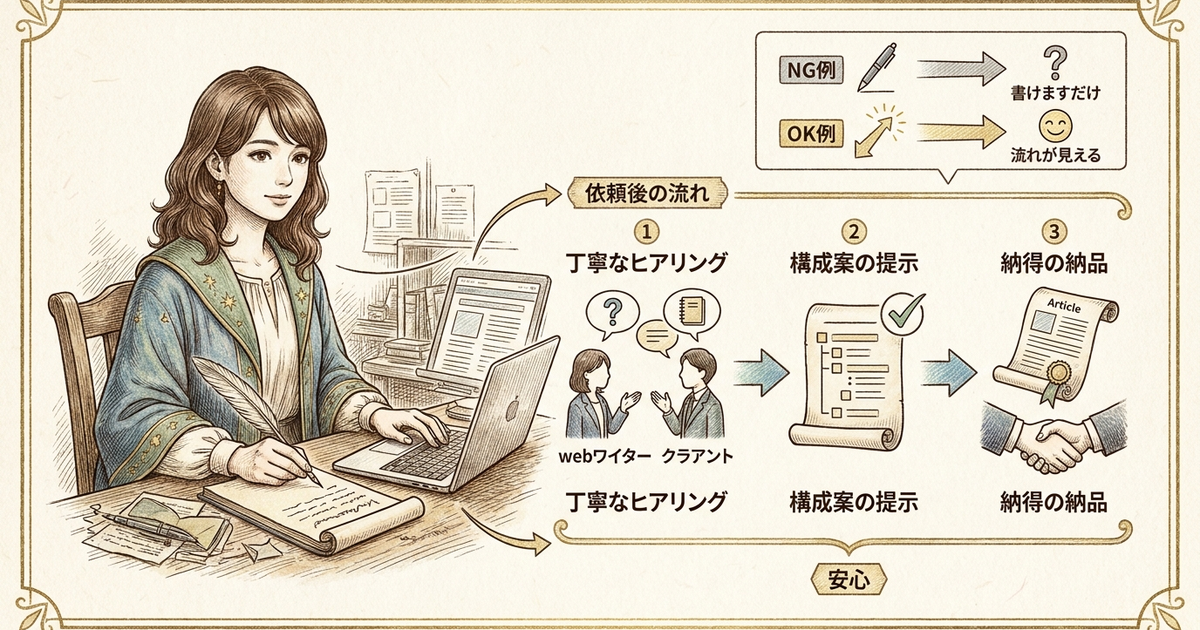 ココナラでWebライターの出品文を書くときに決まる「選ばれる理由」