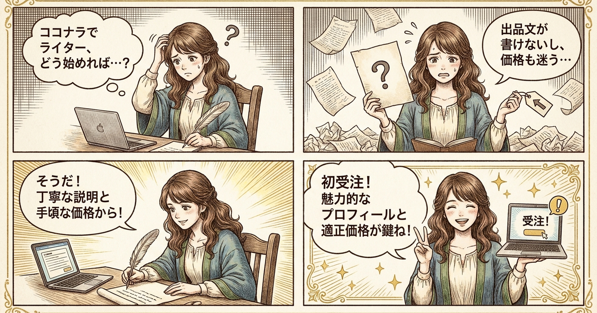 まとめ：ココナラでWebライターとして最初の1件を獲得するために