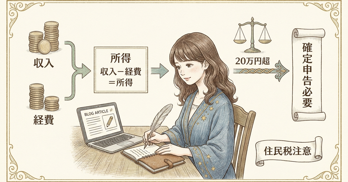 副業ブロガーの確定申告はいくらから必要になるのか