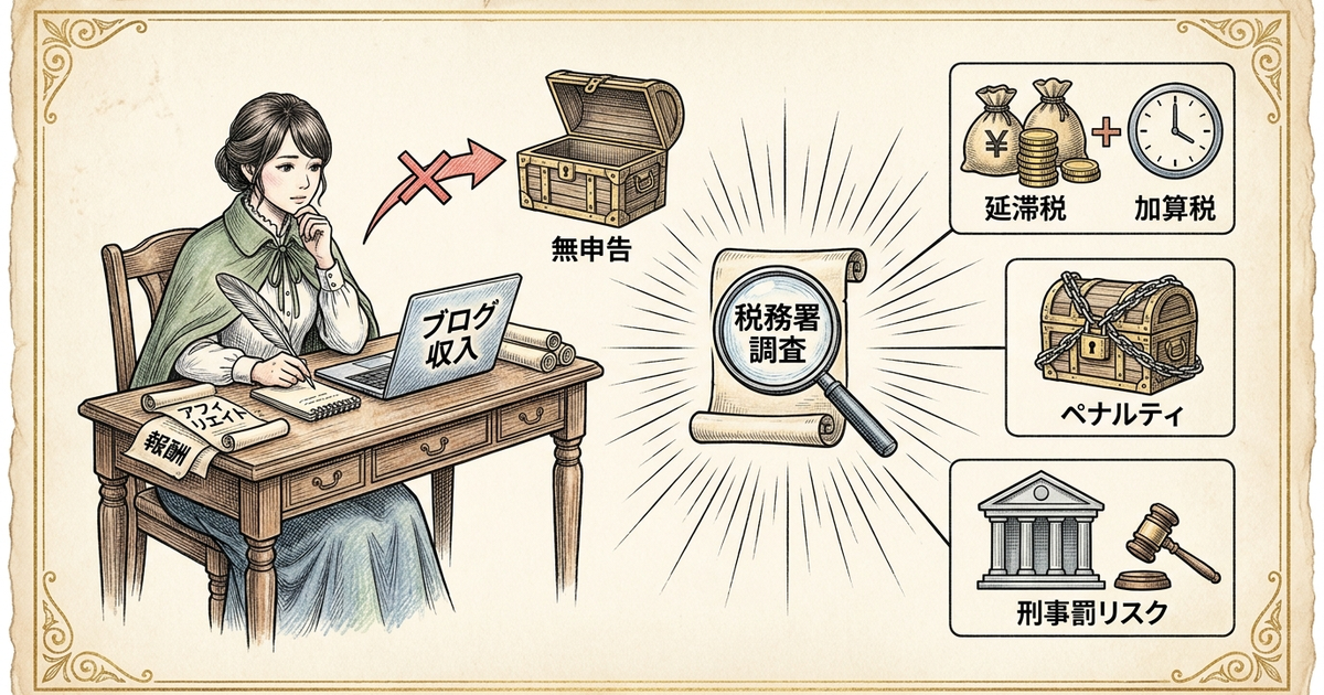 ブログ収入を確定申告しないと何が起きるか