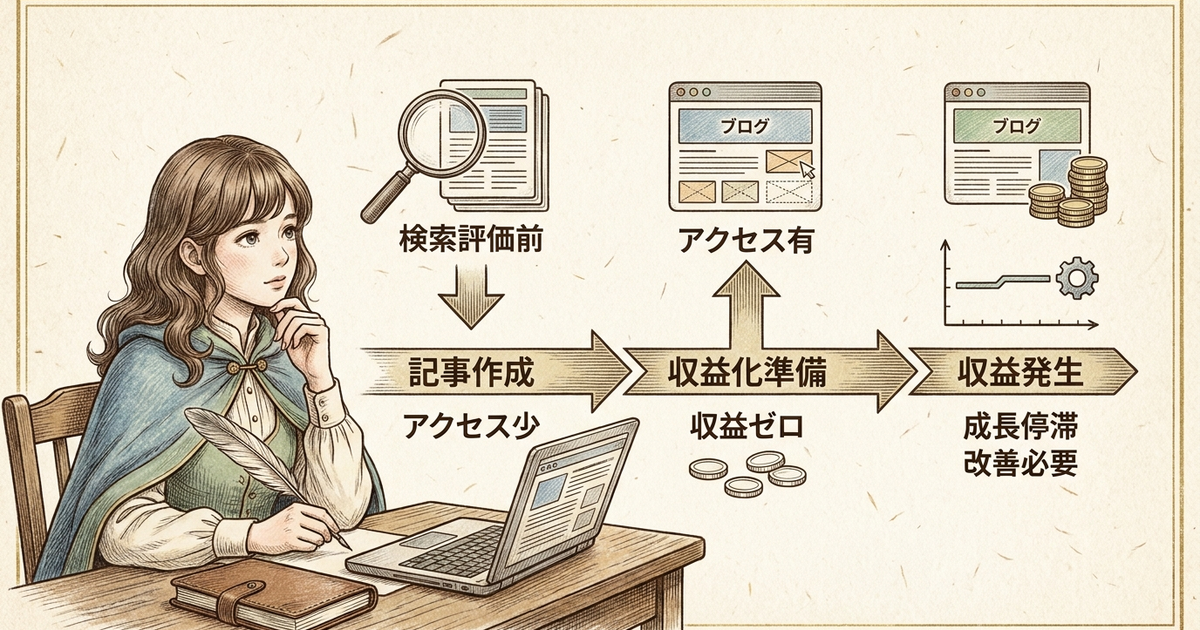 ブログ収益化が難しい理由を3つの段階で見直す