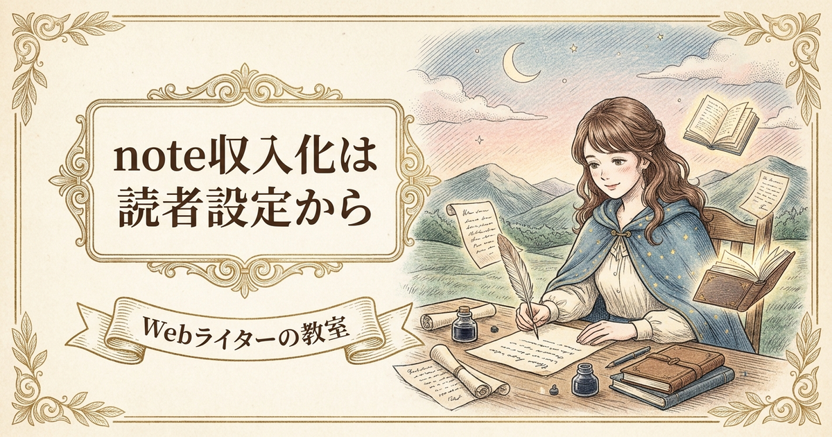 noteブログの書き方は？収入化につながる記事の作り方の解説イメージ