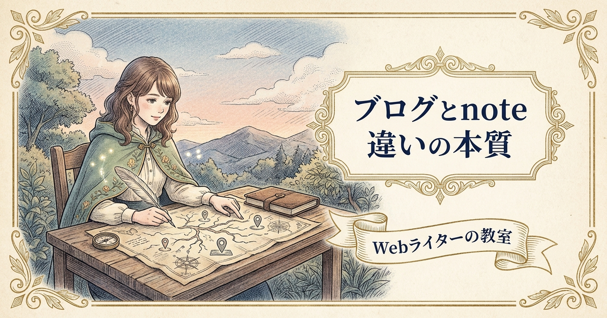 ブログとnoteの違いは？収益化・集客・運営方法を比較の解説イメージ