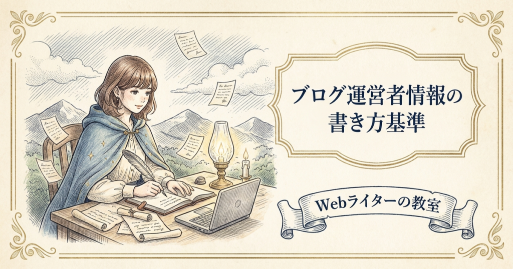 ブログ運営者情報の書き方は？個人ブログ向けテンプレートの解説イメージ