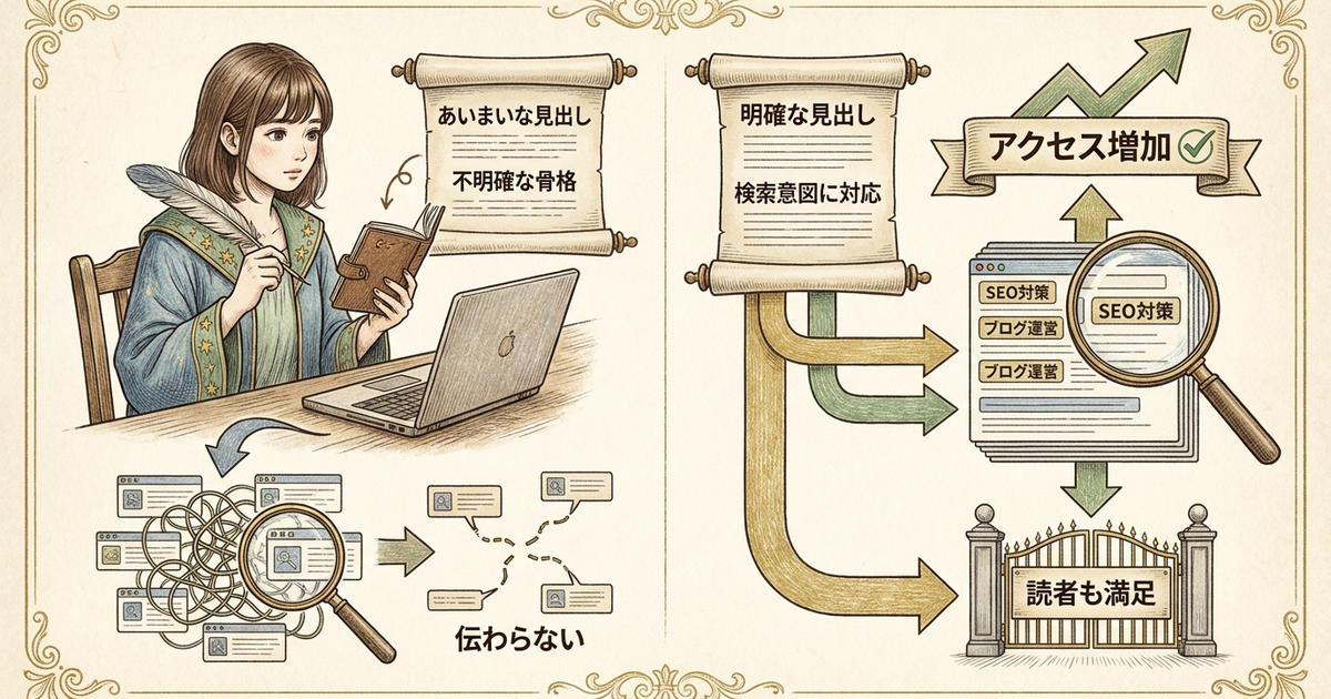記事の骨格を見直すだけでアクセスが動き出す理由