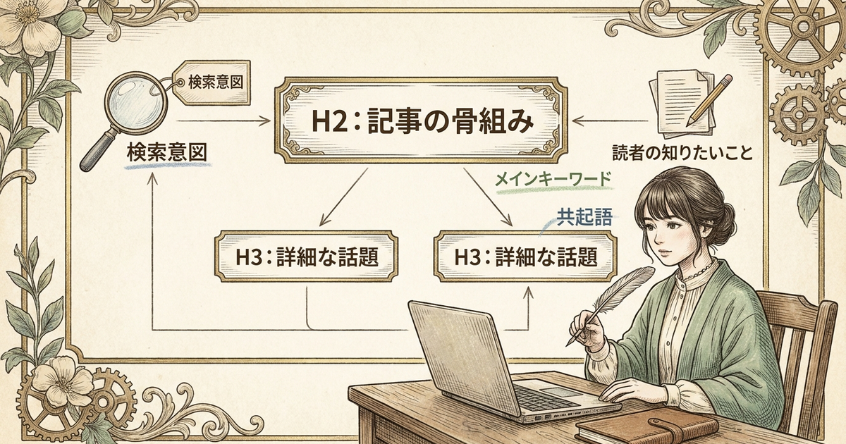 SEOに強いブログ見出しH2・H3の作り方を整理しておく