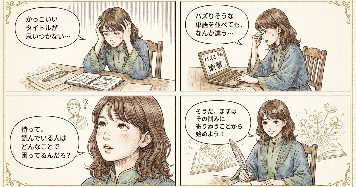 まとめ: ブログタイトルの前に、読者の悩みを