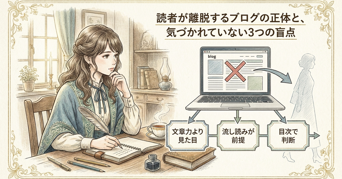 読者が離脱するブログの正体と、気づかれていない3つの盲点