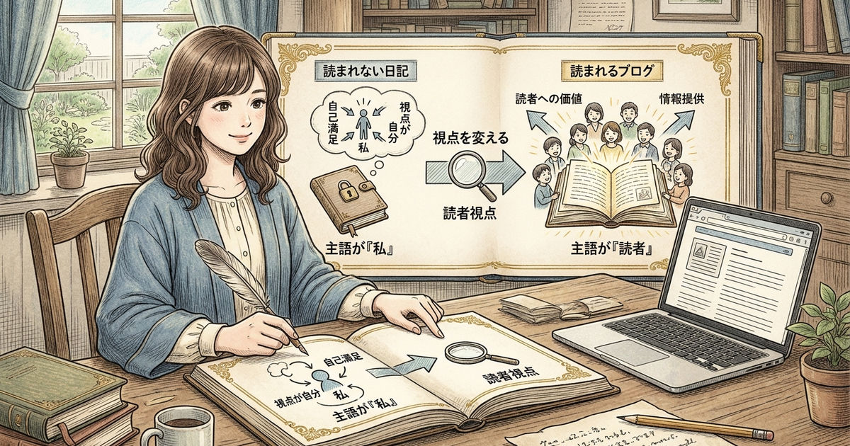 日記ブログが読まれない本当の理由は「視点」にある
