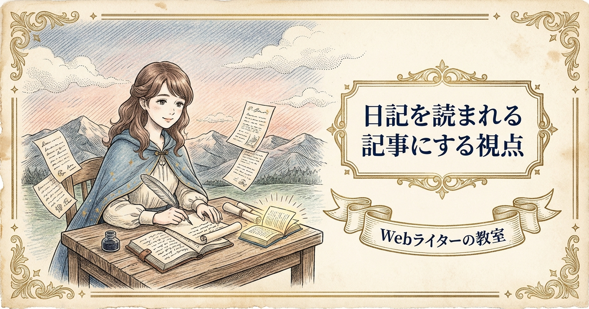 ブログの面白い書き方は？一般人の日記を読まれる記事に変える方法の解説イメージ
