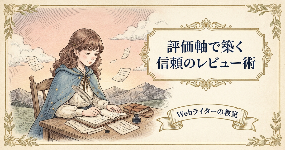 ブログレビュー記事の書き方は？商品紹介で信頼される構成の解説イメージ