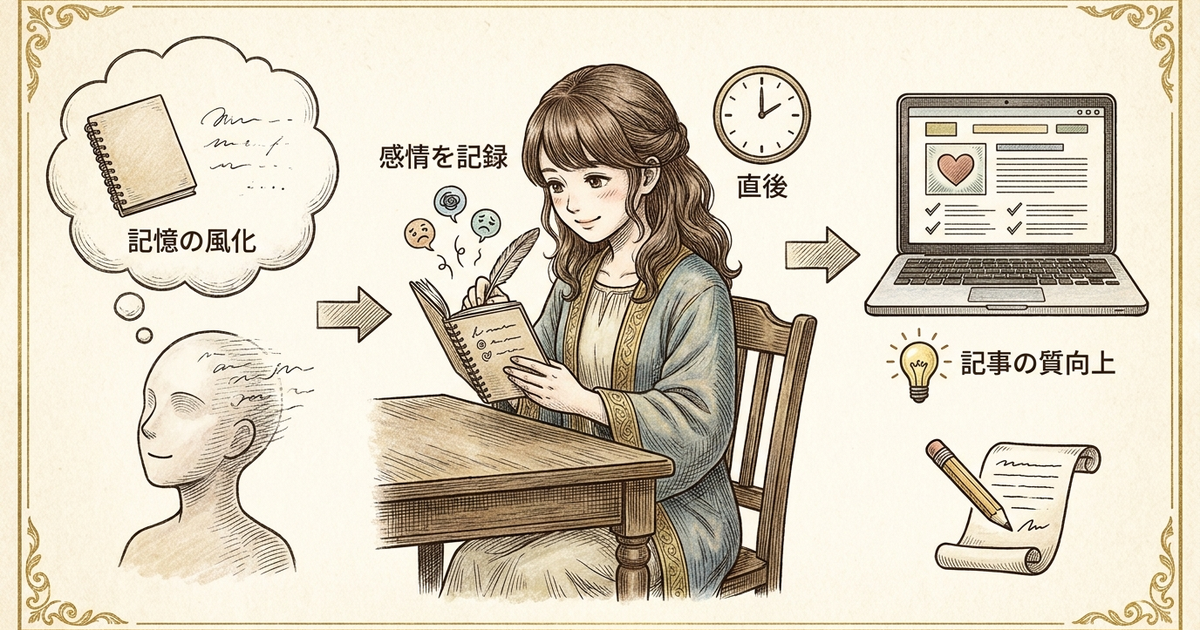 ブログ体験談の書き方で最も見落とされている「感情の動き」を記録する習慣
