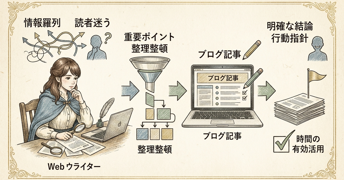 ブログまとめ記事とは?読者の「時間の無駄だった」を防ぐ整理の意味