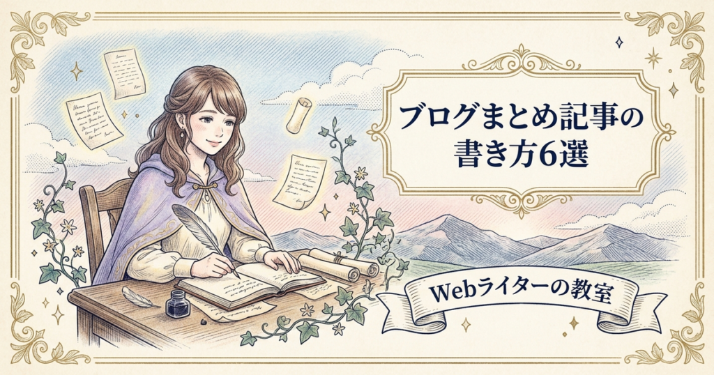 ブログまとめ記事の書き方は？読者に役立つ整理のコツの解説イメージ