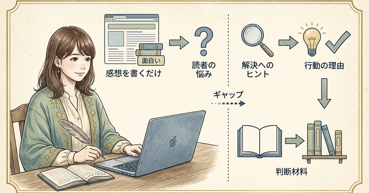多くのブログが「感想を書くだけ」で止まっている理由