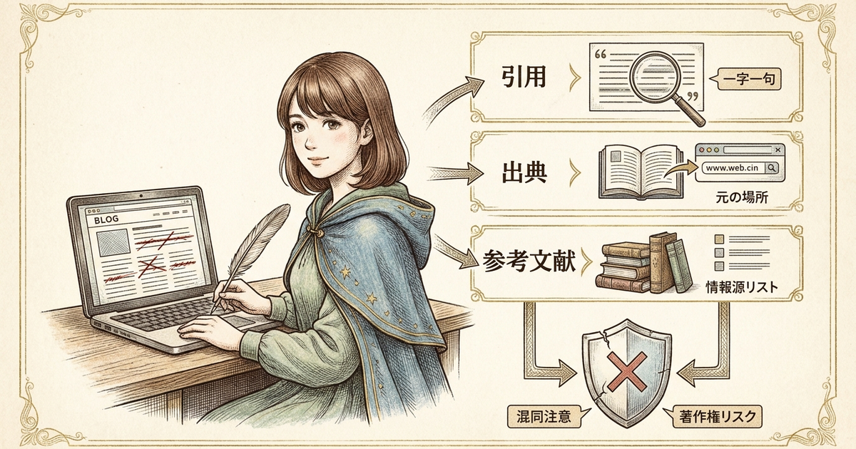 「引用」「出典」「参考文献」の書き方──3つの違いを理解していない人が陥る著作権侵害