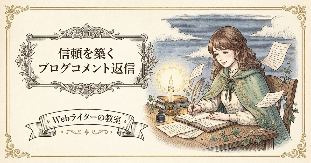 ブログコメント返信の書き方は？読者対応で信頼を上げる方法の解説イメージ