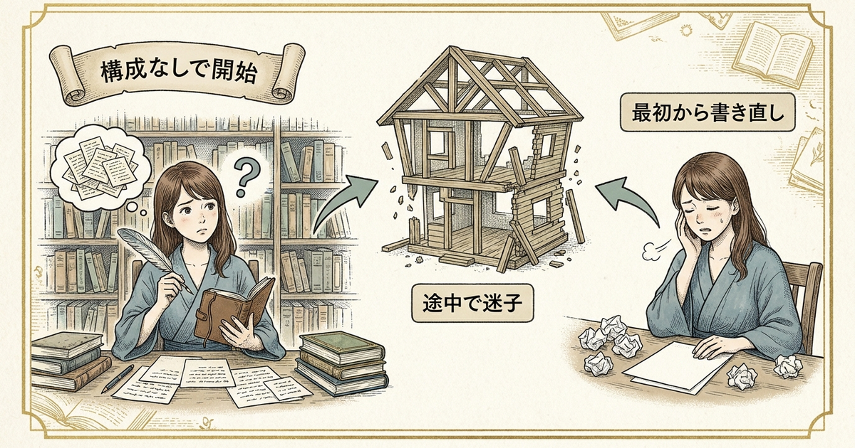 初心者が構成なしで書いて失敗する3つのパターン