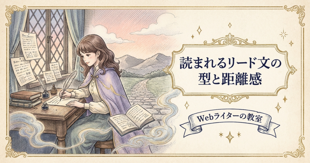 記事リード文の書き方は？読まれる導入文の型の解説イメージ